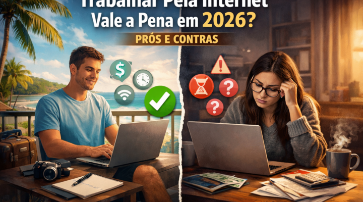 Trabalhar Pela Internet Vale a Pena em 2026? Prós e Contras